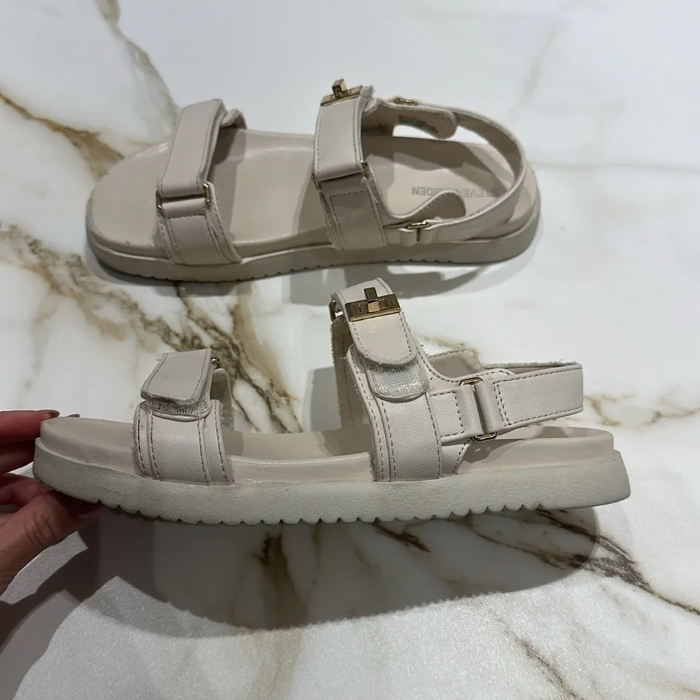Steve Madden Cream Sandals